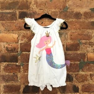 Mud Pie Mermaid Onesie 12-18 Months